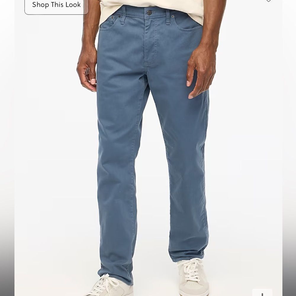 J. Crew Factory Straight-fit garment-dyed five-pocket pant